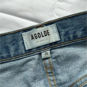 agolde size 28 straight wide leg jeans
